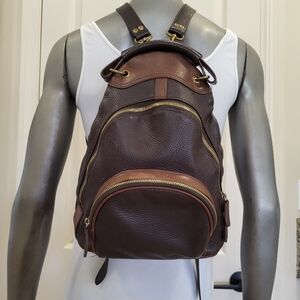 Vtg. M. London Brown Leather Backpack